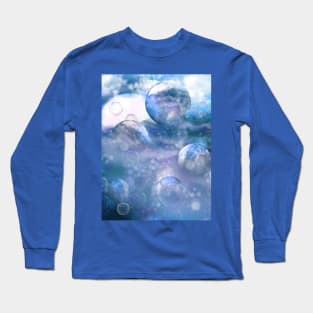 blue fantasy landscape Long Sleeve T-Shirt